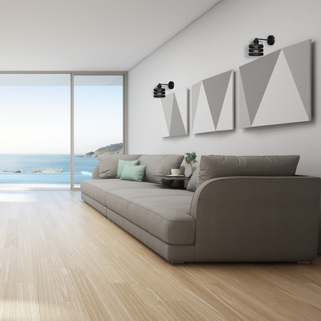 Lampa Ścienna Kinkiet LARS Czarna 1xE27 Milagro