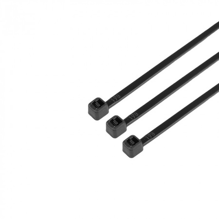 Opaski Zaciskowe Kablowe 2.5x100 mm Czarne UV TRYTYTKI TRYTKI ZIPERKI PREMIUM OKP-25100B .MORE 100 szt.