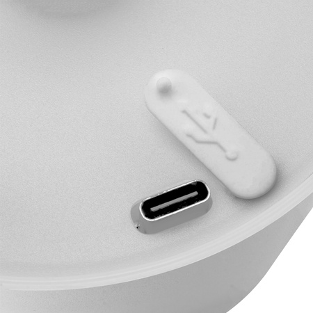 Lampka Biurkowa Stołowa Nocna Korek do Butelki Wina USB CCT 3 Barwy SALCO Biała LUMILED