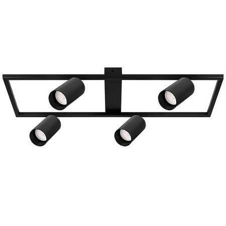 Żyrandol Lampa Oprawa Sufitowa Dekoracyjny 4x GU10 Czarny Masterled