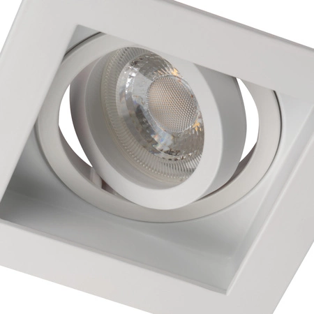 Oprawa sufitowa podtynkowa ARET GU10/GU5.3 Kwadratowa Ruchoma Biała KANLUX