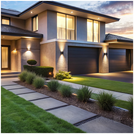 Kinkiet Ścienny Lampa LED 6W 420lm 3000K Neutralna 2x LED IP54 Czarna Querk Kobi