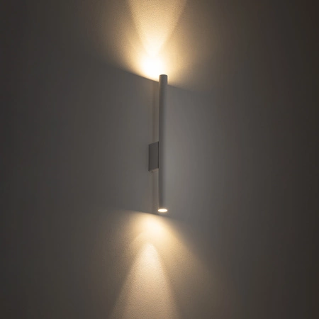 Kinkiet Ścienny Lampa Natynkowa 2x G9 Biała Nowoczesna LASER WALL 8048 Nowodvorski