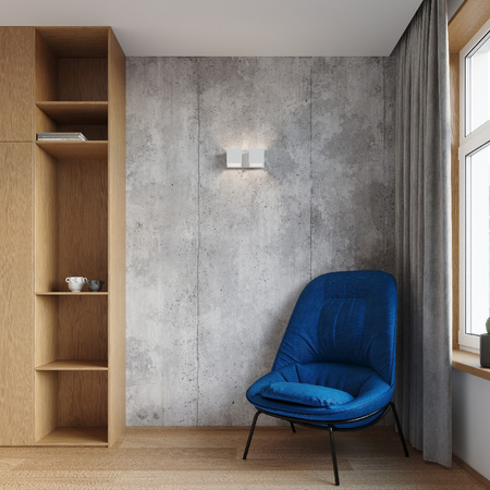 Lampa Ścienna Kinkiet 2x G9 Kwadratowa Biała Nowoczesna Quad Sollux