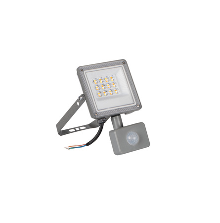 Naświetlacz Halogen LED Lampa 10W 1080lm CCT 90° IP44 Czujnik PIR Szary ACETE Kanlux