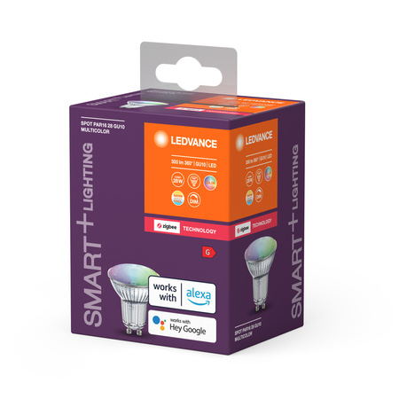 Żarówka LED 4.9W = 28W 300lm CCT RGBW Ściemnialna SMART+ ZigBee Ledvance