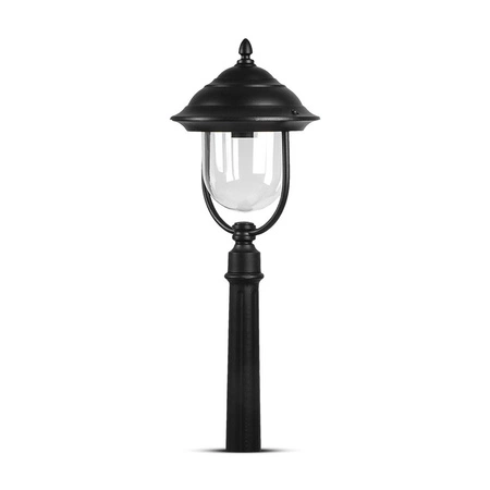 Lampa Ogrodowa Latarnia E27 Przezroczysty klosz 110CM Czarny VT-851 V-TAC