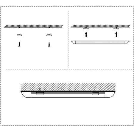 2x Lampa LED Panel Oprawa Natynkowa Belka Czarna 30cm 9W 6500K Zimna Barwa
