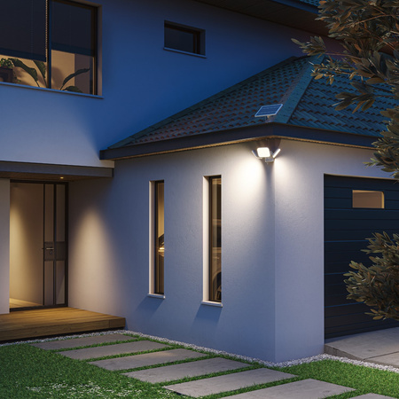 Lampa Solarna Naświetlacz Solarny 24.5W 4000lm 5000K Neutralna IP65 Biały z Czujnikiem Ruchu UltraEfficient Zyren Philips