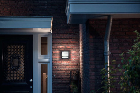 Kinkiet Ogrodowy Lampa Elewacyjna Zewnętrzna LED 12W 1200lm 4000K IP44 Antracyt Petronia Philips