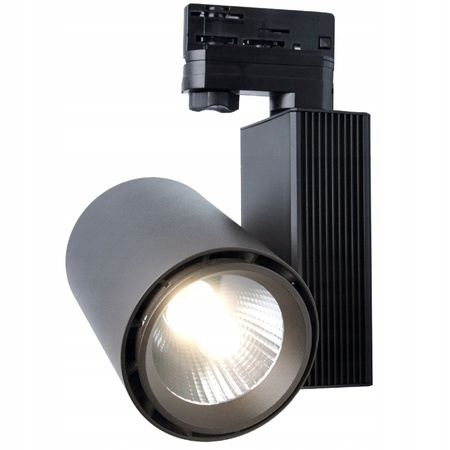 Reflektor Szynowy LED 30W 3000K Lampa do Szynoprzewodów 3 Fazowych Czarna