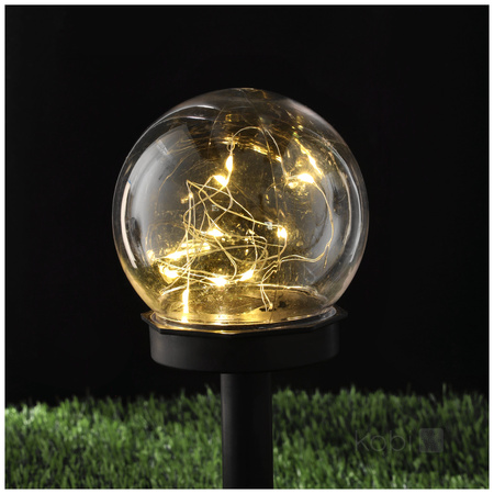 Lampa Solarna Ogrodowa Słupek Zewnętrzny Stojący LED 3000K Ciepła IP44 Biały Gleam Kobi