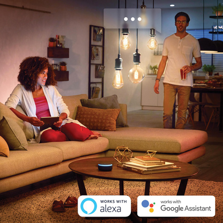 Żarówka LED E27 A60 7W = 40W 550lm 2200-4500K CCT FILAMENT SMART Inteligentna Bluetooth ZigBee White Ambiance Philips HUE