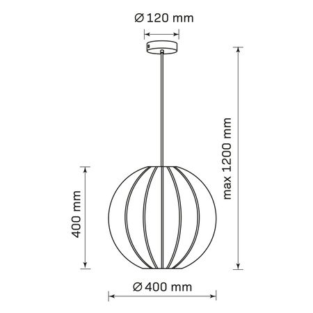 Lampa Sufitowa Wisząca Zwis E27 Biała JAPANDI Sanico Goldlux
