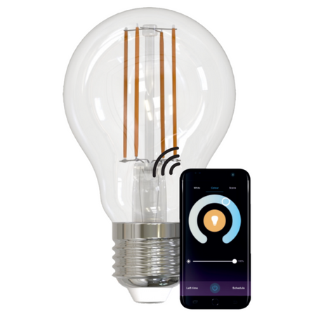 Żarówka LED E27 A60 7W 806lm 2700K-6500K 320° Filament GOLDLUX (Polux) Smart WiFi TUYA