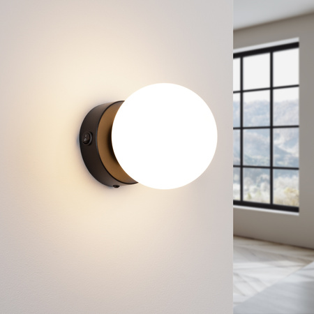 Lampa Ścienna Kinkiet 1x G9 Czarna Yoli French Sky SL.1461 Sollux