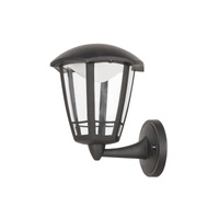 Lampa Ogrodowa Zewnętrzna Kinkiet Elewacyjny LED 8W 500lm 3000K IP44 Czarny Klasyczny Sorrento Rabalux