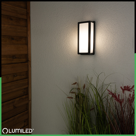 Lampa Ogrodowa Kinkiet Elewacyjny E27 Prostokątny DOMLO LUMILED