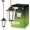 Lampa Ogrodowa Wisząca Zewnętrzna E27 LATARNIA Patyna BELLIS LUMILED