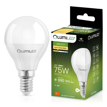 Żarówka LED E14 Kulka P45 10W = 75W 1055lm 3000K Ciepła 180° LUMILED