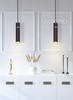 Lampa wisząca LYNX 1xE14 Minimalistyczna Forma Czarna Złota MZ5002 Milagro by Maciej Zień Mosiądz