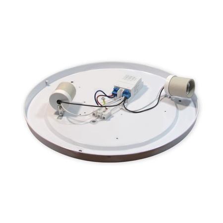 Plafon LED Lampa Sufitowa 2x E27 z Czujnikiem mikrofalowym SOLEN okrągly czarny