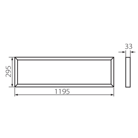 Panel LED Plafon Biurowy 120x30 36W 36W00lm 4000K Neutralna 115° Podtynkowy Prostokątny Biały BAREV KANLUX