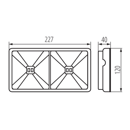 Lampa Znak Awaryjny LED 3.6W 154lm 5000K Zimny Natynkowa Biała IP65 ONTEC Kanlux