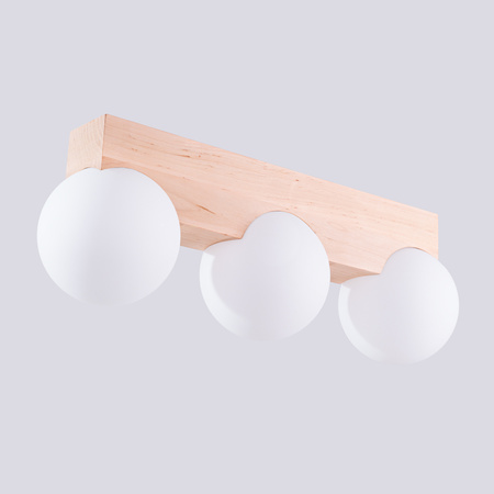 Lampa Sufitowa 3x G9 Naturalne Drewno BULBO Peach Puff SL.1684 Sollux