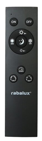 Lampa Sufitowa LED Ogrodowa Zewnętrzna INVERNESS 15W CCT DIM IP44 Wi-Fi Plafon Okrągła Biało-Czarna RABALUX