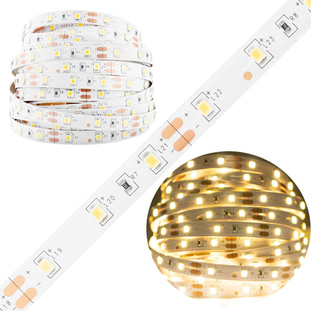 Taśma LED Pasek 12V 240W 3000LED 2835 Neutralna 8mm Rolka 50m