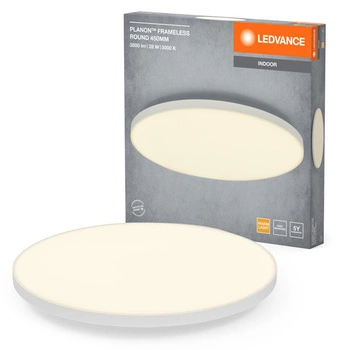 Panel Sufitowy LED Lampa Bez Ramki Okrągły Biały 40W 3000K Ciepła LEDVANCE