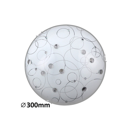 Plafon LED Lampa Sufitowa Oprawa Ścienna Natynkowa E27 Biały Klasyczny Jolly Rabalux
