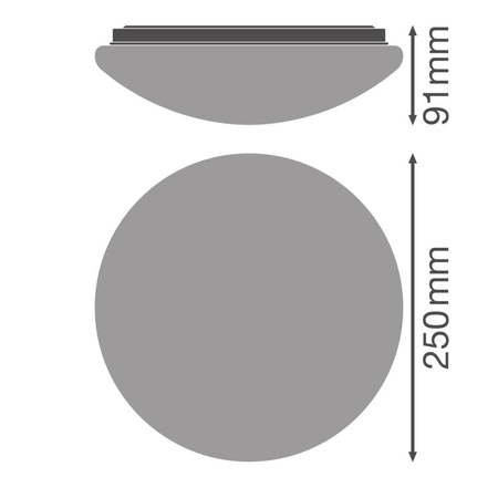 Plafon LED Lampa Sufitowa Natynkowa 13W 920lm 3000K Ciepła Biały 25cm Essentials Ledvance