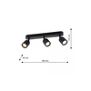 Lampa Sufitowa PORTER 3XGU10 IP44 Milagro