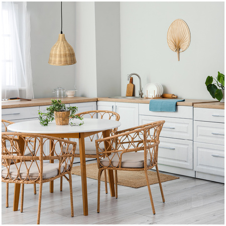 Lampa Wisząca Dekoracyjna Zwis Bambusowa E27 Rennes Kobi