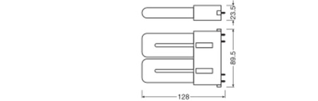 Żarówka LED DULUX 2G10 8W = 18W 1000lm 4000K Neutralna Biała FILAMENT LEDVANCE