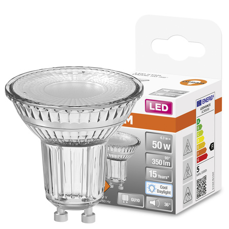 Żarówka LED PAR16 Reflektor GU10 4.3W = 50W 350lm 6500K Zimna 36° STAR Osram
