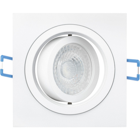 Oprawa HALOGENOWA Podtynkowa Ruchoma GU10 MR16 Kwadrat Biała CASSIO LUMILED