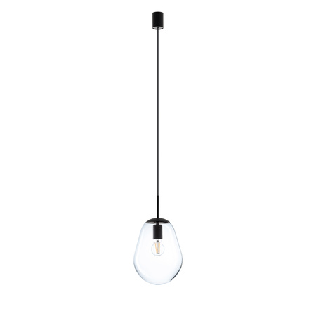 Lampa Sufitowa Wisząca E27 Czarna Nowoczesna PEAR S 7800 Nowodvorski