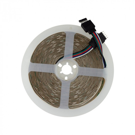 Taśma LED Pasek SMD 5050 14.4W/m 60LED/m 12V 6500K Wielokolorowa RGB + Zimna IP20 Rolka 5m Ecolight