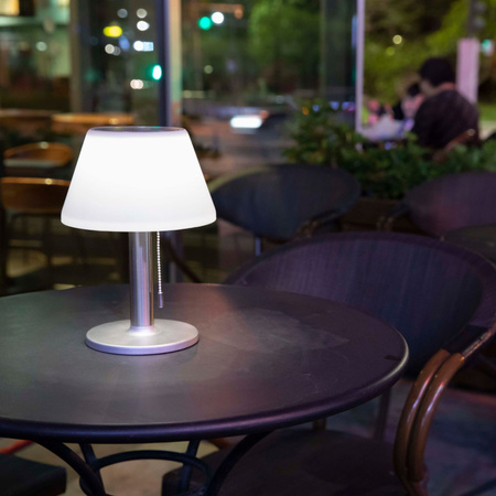 Lampa Ogrodowa LED Solarna Stołowa VIOLA 4000K IP44 Nowoczesna Zewnętrzna
