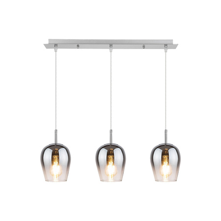 Lampa wisząca sufitowa 3x E27 Chrom Nowoczesny Petunia Rabalux