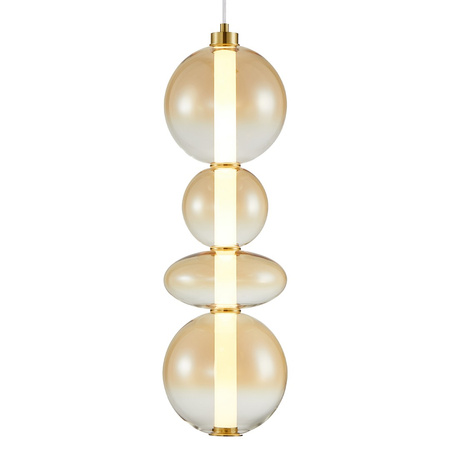 Lampa Wisząca Sufitowa DAPHNE Bursztynowa 36W Milagro