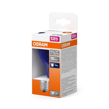 Żarówka LED A60 E27 2.5W = 4W 10lm 9000K Zimna 300° STAR DECOR CLASSIC Osram