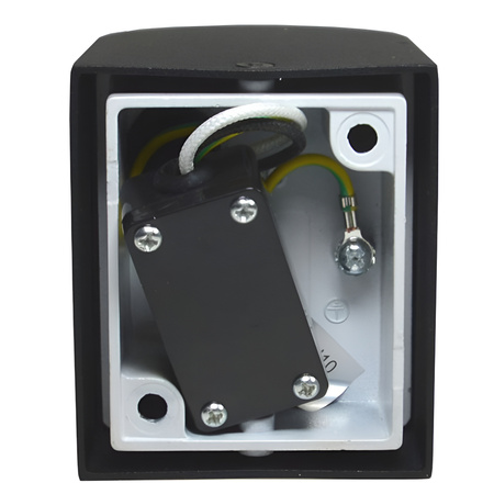 Kinkiet Ogrodowy Elewacyjny Lampa Zewnętrzna GU10 Czarna