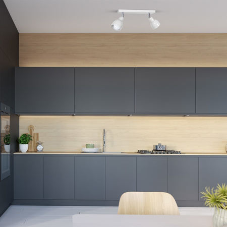 Lampa Sufitowa PIK Biała 2xE27 Milagro