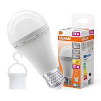 Żarówka LED Akumulatorowa A60 E27 8W = 60W 806lm 2700K Ciepła 180° Oświetlenie Awaryjne RECHARGEABLE LAMPS Osram