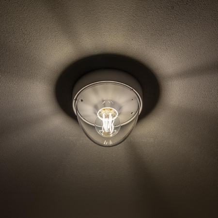 Plafon Oprawa Natynkowa Sufitowa Lampa Ogrodowa Kinkiet Elewacyjny E27 Biała Wodoodporna IP44 NOOK 7972 Nowodvorski