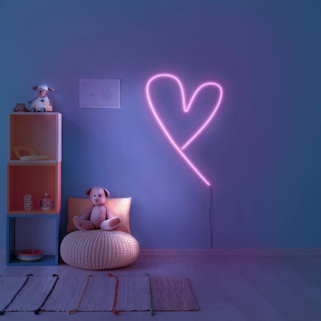 NEON Pasek Elastyczna taśma LED 12V 17W Różowa IP65 12mm 2m